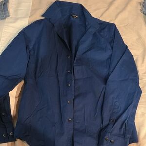 Van Heusen Deep Blue Casual Button-Down Shirt